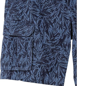 100% algodón a prueba de viento al aire libre Cargo Shorts diseño personalizado con ajuste suelto y patrón sólido multibolsillo transpirable Cargo corto - Product Image 4