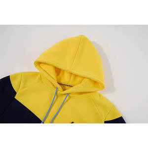 Sweat à capuche pour homme bicolore, 100% polyester, hiver, service OEM, manches longues, décontracté - Product Image 3