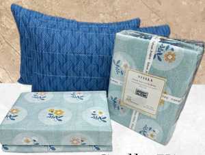 Modern Floral Serenity Deluxe Cotton Blend King Size Bedding Set with Printed Pattern - Product Image 2