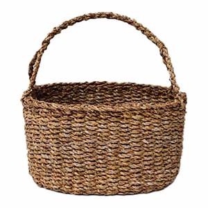 Cesta de hierba marina con 2 asas laterales, precio barato - Product Image 5