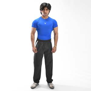 เสื้อยืดฮิปฮอปผ้าฝ้ายใยไผ่แบบอัดแน่น แขนสั้น รุ่น Elite พร้อมป้ายสกรีนแบบกำหนดเอง - Product Image 4