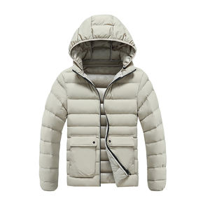 เสื้อแจ็กเก็ตกันน้ำสำหรับผู้ชายเสื้อแจ็คเก็ตบุฟองน้ำสีดำผ้าไนลอนออกแบบได้เองสำหรับฤดูหนาว - Product Image 4