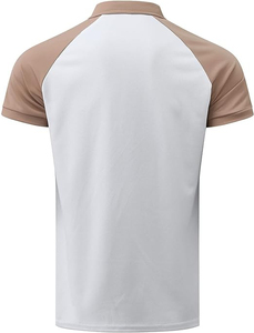 Nouveauté T-shirt polo pour hommes pour l'été Logo personnalisé à manches courtes avec motif solide imprimé en gros Polos en tissu tricoté - Product Image 2