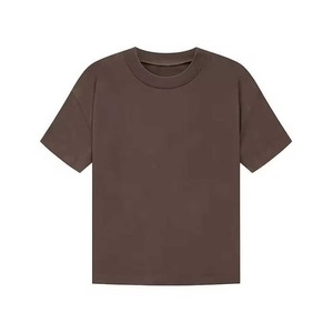 Camisetas personalizadas de calidad superior para hombre, diseño transpirable de peso pesado liso en blanco, camiseta de ajuste Regular de Color sólido para hombre - Product Image 3