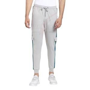 Pantalon de survêtement décontracté pour homme, design professionnel, panneau latéral, confortable, respirant, en coton, logo personnalisable, fermeture élastique, nouveauté - Product Image 5