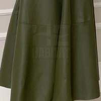 Lässiges Damen-Lederkleid Weiches Leder Bodenlange Damen-Lederkleider Entspannter Modestil