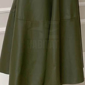 Robe en cuir décontractée pour femme, en cuir souple, longueur totale, look décontracté et tendance - Product Image 4