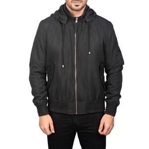Blouson aviateur pour homme de haute qualité, col montant, logo personnalisé imprimé, nouveau design pour l'hiver, service OEM, blouson aviateur - Product Image 4