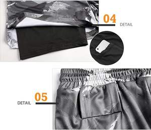 Pantalones cortos de nailon personalizados de 7 pulgadas para gimnasio, pantalones cortos blancos para entrenamiento, culturismo para hombre, venta al por mayor - Product Image 6