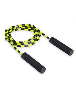 Corde à sauter réglable avec logo personnalisé en gros de fitness avec manche en bois de haute qualité - Product Image 5