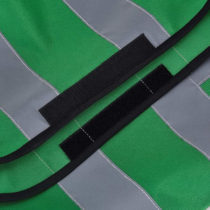 เสื้อกั๊กสะท้อนแสงทำจากโพลีเอสเตอร์สี100% คุณภาพสูงโครงสร้างปลอดภัยระดับพรีเมียมสีเขียวพร้อมไฟ LED สำหรับการก่อสร้างการจราจร - Product Image 4