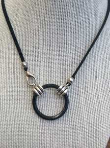 Cadeau d'anniversaire pour hommes hypoallergénique métal géométrique Rectangle pendentif collier à la mode Long Bar Style - Product Image 5