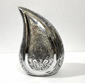 Diseño de urnas de cremación para adultos de estilo americano más vendido inspirado en jarrón de cenizas de Metal de aluminio con lágrima del fabricante - Product Image 1