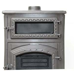 เตาเหล็กหล่อแบบตั้งพื้น รุ่น DORELLO SOBA MF008 สีดำด้าน สำหรับให้ความร้อนด้วยฟืนหรือถ่าน - Product Image 2