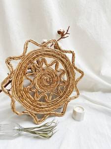 New Products <b>Round</b> Water Hyacinth Placemats Braided Plait Variety of Sizes Custom <b>Table</b> Decorations for Wedding From Vietnam - Product Image 6