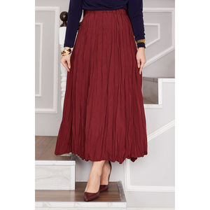 Falda Hijab de Chifón Color Borgoña - Product Image 2