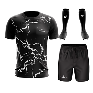 Ropa deportiva Adultos Jóvenes Sublimación completa Camiseta de fútbol 2023-2024 Pantalones cortos Calcetines con diseño de logotipo de Club personalizado bordado - Product Image 2