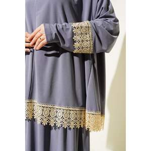 Ensemble de prière en dentelle gris ardoise - Product Image 4