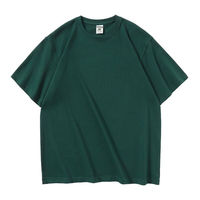 T-shirt surdimensionné à épaules tombantes, style streetwear, coupe courte, 100% coton, écologique, poids lourd, pour hommes