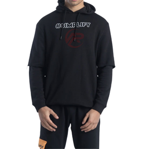 Fabricación de fábrica Sudadera con capucha para hombre Súper suave a prueba de viento y transpirable Secado rápido Ecológico con patrón sólido con capucha - Product Image 1