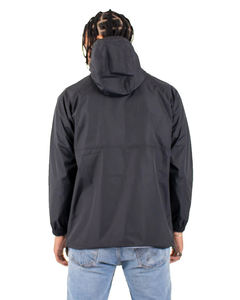 Custom Windbreaker <b>Jacket</b> for <b>Men</b> Lightweight Waterproof Pullover with Hood OEM Streetwear Supplier - Product Image 2