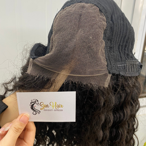 วิกผมดิบขนาดกลางสำหรับต่อ100% ผมคนติดหนังกำพร้าเป็นลอนลึกแบบทันสมัย - Product Image 2