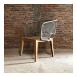 Silla de Ratán Moderna, Cómoda y Elegante con Marco de Madera Tejida para el Hogar y la Oficina, para Sala de Estar, Ocio y Uso en Hoteles - Product Image 3