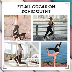 Pantalon de yoga taille haute qualité avec poches Leggings femme pleine longueur et Capri - Product Image 2