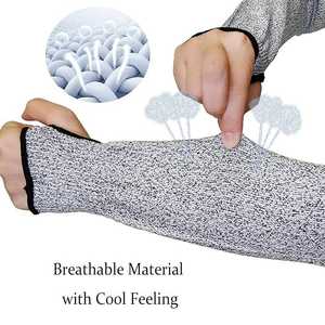 Manches résistantes aux coupures avec protecteur de bras de <span class=keywords><strong>pouce</strong></span> avec manches anti-coupure allongées pour femmes hommes - Product Image 3