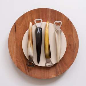 Modern Durable Buffalo Horn Eco-Friendly 2 in 1 Bottle & Can Opener Viking <b>Beer</b> Opener for Home Bar and Gifting - Product Image 6