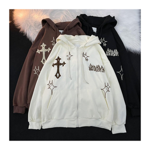 ชุดวอร์มสำหรับผู้ชายกางเกงทรงหลวมมีฮู้ดชุดวอร์มประดับพลอยแวววาวแบบเต็มชุดวอร์ม - Product Image 2