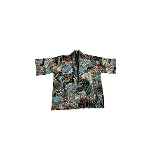 Nuevo Estilo, Bata Corta de Algodón 100% Tejido, Ligera y Suave, para Mujer, Informal, Primavera/Invierno, Kimono con Cierre de Cordón, Talla Única - Product Image 6