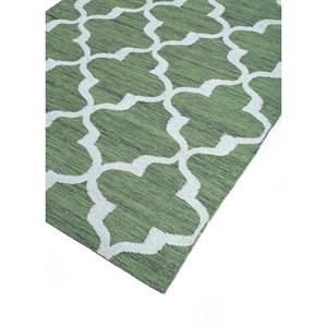 Alfombras Trenzadas a Mano de Lana y Viscosa de Tejido Plano Verde Indusbar Adwv-13020 para el Hogar, Rectangulares, para Pasillo, Sala de Estar y Dormitorio - Product Image 2