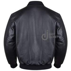 2025 nuevas chaquetas para hombre, fabricantes de ropa personalizada, ropa de calle con manga de cuero PU personalizada, chaqueta universitaria Letterman para hombre - Product Image 2