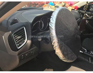 Venta al por mayor, parasol antiescaldado, aislamiento térmico, película de aluminio, cubierta para <span class=keywords><strong>volante</strong></span> de coche, cubierta antipolvo, accesorios interiores - Product Image 3