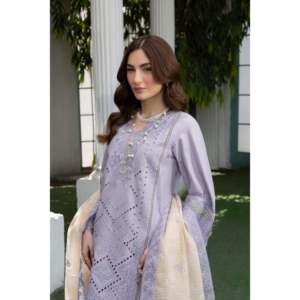 Completo da Donna Ricamato in Lavanda Mehm - MBN-04 - Product Image 5