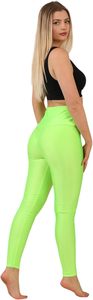 High Waist Athletic Pants Compression Fit Inner Pockets Tummy Control Women's Shiny <b>Leggings</b> <b>Disco</b> Pants Yoga Sports <b>Legging</b> - Product Image 5