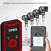 Sensor TPMS programable universal de 4 piezas 2 en 1 de alta calidad y herramienta de 1 pieza | Frecuencia dual