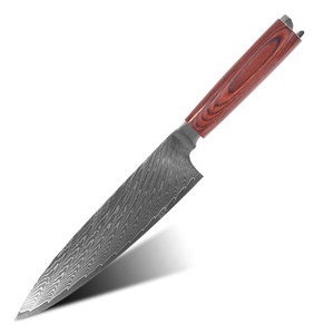 มีดทำครัวเหล็กดามัสกัสเหล็กสแตนเลสมีดทำครัวคมมากทำตามคำสั่งซื้อจำนวนมาก - Product Image 1