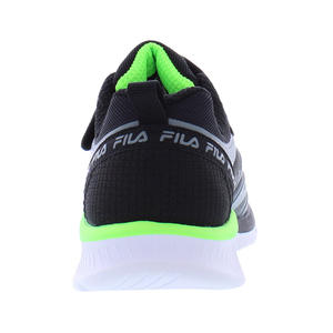 Chaussures pour garçons Fila Galaxia 5 Strap Couleur : Gris/Noir/Lime 100% authentique - Product Image 4