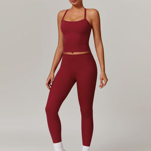 Diseño elegante personalizado hecho mujeres Yoga Set calidad superior más vendidos mujeres Legging Yoga Set para adultos - Product Image 5