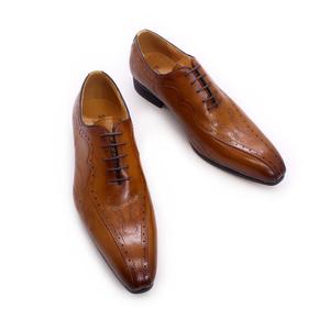 Chaussures de ville pour hommes de haute qualité, en cuir de vachette, style Oxford, pour le bureau, les mariages et les occasions formelles - Product Image 4