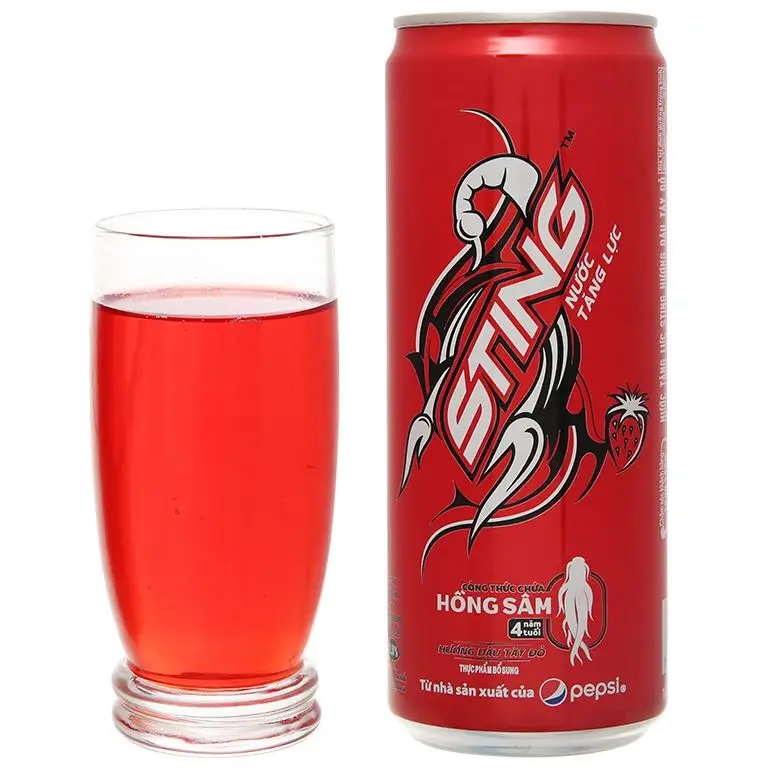 Sting energy drink strawberry flavor