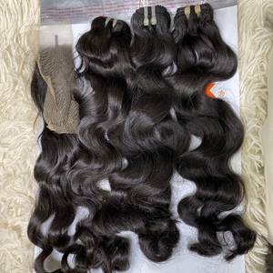 Máquina de cabello humano Remy virgen recto de hueso vietnamita de alta calidad, cabello de doble trama, fábrica de Vietnam, extensiones de cabello de 100g - Product Image 1