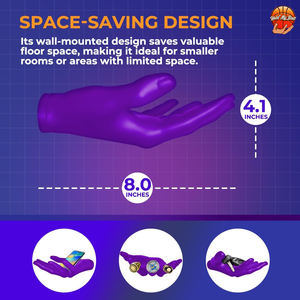 Soporte Universal para Balones de Pared, Color Morado, Grande, de Polipropileno, para Almacenamiento y Exhibición de Fútbol y Voleibol - Product Image 6