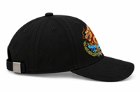 Casquette de baseball mexicaine à 6 panneaux en coton, broderie léopard et dragon, visière plate structurée, ajustable, style sportif streetwear unisexe