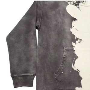 Sudadera informal de manga larga lavada con ácido cómoda para hombre, Sudadera con capucha de diseño personalizado - Product Image 4