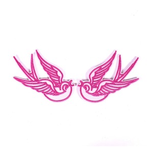 Meilleur prix, patchs brodés sur mesure, motif d'oiseaux, à vendre, logo personnalisé de haute qualité, badges brodés à la main - Product Image 5