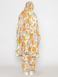 Nouveau design de robes musulmanes pour femmes en vente en gros ensemble de cordons modestes à manches longues à imprimé floral disponible au prix de gros depuis l'Inde - Product Image 5