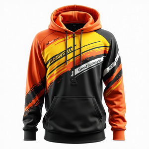 Sudadera con Capucha Estilo Urbano para Hombre, Talla Grande, Personalizable, Duradera, Sublimada, 100% Poliéster, Mezcla de Algodón Básica, Suave y de Calidad - Product Image 6